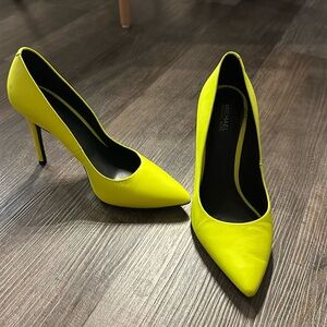 Neon Yellow Calvin Klein Heels